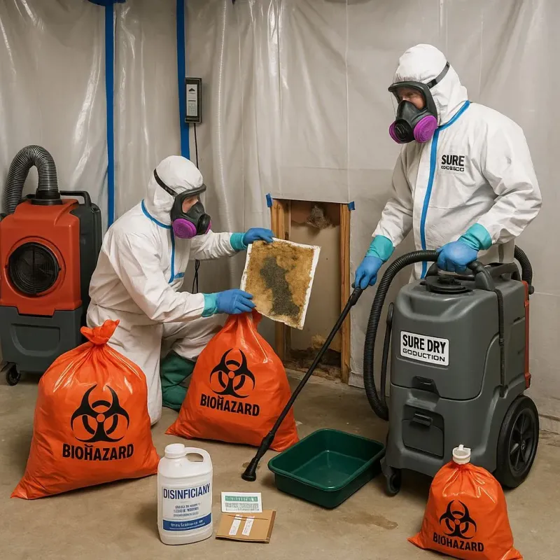 Contaminated Water Handling Protocols process in Sheridan, IL